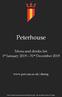 Peterhouse. Menu and drinks list 1 st January st December