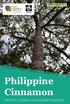 SEPTEMBER 2017 FPRDI. Philippine Cinnamon IMPORTANT LESSER-KNOWN FOREST RESOURCE