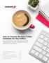 How to Choose the Best Coffee Solutions for Your Office