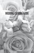 WEDDING CATERING GUIDE
