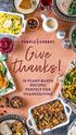 Give thanks! 10 PLANT-BASED RECIPES PERFECT FOR THANKSGIVING
