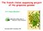 The french-italian sequencing project of the grapevine genome