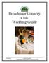 Broadmoor Country Club Wedding Guide