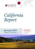 California Report. January Volume 2, Issue No. 1. Ciatti Global Wine & Grape Brokers