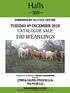 TUESDAY 4 th DECEMBER 2018 CATALOGUE SALE 100 WEANLINGS