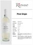 Pinot Grigio. Alcohol (%VOL) 12,5% vol. Sizes available