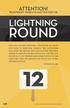 ATTENTION! WE INTERUPT YOUR LIVE AUCTION FOR THE LIGHTNING ROUND
