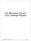 The Elimination Diet and Food Challenge Program