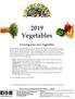 2019 Vegetables. Growing your own Vegetables