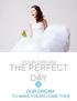 YOUR DREAM THE PERFECT DAY OUR DREAM TO MAKE YOURS COME TRUE