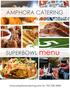 AMPHORA CATERING. SUPERBOWL menu