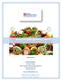 CATERING SERVICE AND BANQUET MENUS