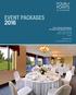 event packages 2016 Four Points by Sheraton St. Catharines Niagara Suites 3530 Schmon Parkway Thorold, Ontario, L2V 4Y6 Canada