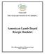 American Lamb Board Recipe Booklet