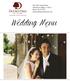 7801 East Orchard Road Greenwood Village, CO Phone: Wedding Menu