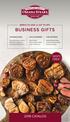 BUSINESS GIFTS 2018 CATALOG SHIPS FREE! SIMPLE TO GIVE. A JOY TO GET. FOR PARTNERS FOR EMPLOYEES FOR CUSTOMERS
