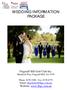 WEDDING INFORMATION PACKAGE