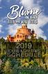 2019 Tours and Day Trips Schedule Table of Contents