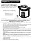 Pressure Cooker Plus Slow Cooker Rice Cooker Steamer and More