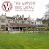 THE MANOR BBQ MENU. Westone Manor Hotel