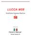 LUCCA M58. Dual Boiler Espresso Machine. Revised January 201. Made In Italy