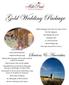 Gold Wedding Package. Services & Amenities