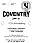 60th Anniversary. Amateur Wine & Beermakers Annual National Show AGM & Conference. At The Royal Court Hotel Coventry CV7 8JG (sat nav use CV6 2EJ)