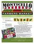 Market Watch Hello Farmers Market Shoppers!