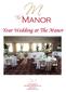 Your Wedding at The Manor