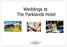 Weddings at The Parklands Hotel. Parklands Hotel 2 St Leonards Bank Perth PH2 8EB