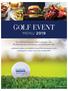 GOLF EVENT. The ClubLink Hospitality Team is pleased to offer the following menu selections for your special golf event.