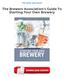 The Brewers Association's Guide To Starting Your Own Brewery PDF
