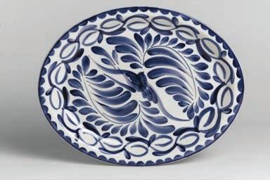 Rolled Edge Oval Platter 13 1/2