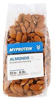 Myprotein Natural Nuts Whole Almonds Protein Snack (United Kingdom, Aug 2015) Description: These whole almonds are 100%