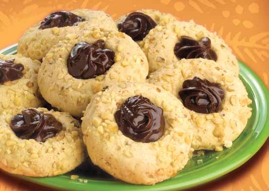 Chocolate Fudge Thumbprint Cookies A chocolatey treat that's sure to please.