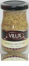 Vilux Grainy Dijon Mustard 12x200 gm 12x200
