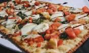 fresh basil, imported roasted red peppers, Kalamata olives, grilled chicken, mozzarella cheese and a