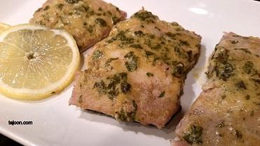 Mahi-Mahi with Dijon Mustard Prep time: 5 Minutes Cook time: 15 Minutes Serves: 4 1 lb of Mahi-Mahi (3 or 4 filets, about 1 inch thick) 1 tablespoon of Dijon mustard 1 tablespoon of olive oil Juice