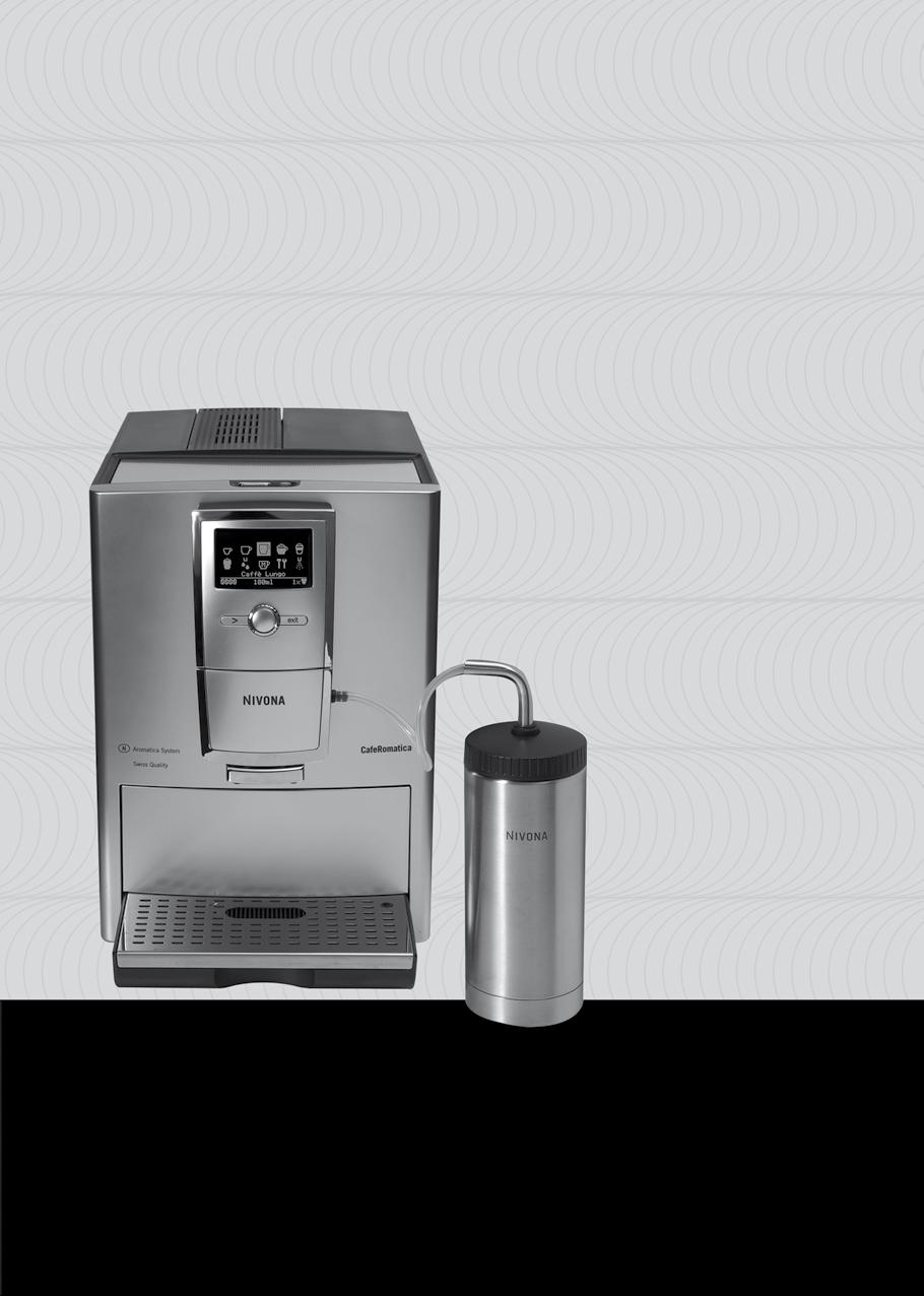 Equipment GB A B C D E Text display (main menu) Rotary control knob Button > Button exit Height-adjustable coffee spout CafeRomatica Fully automatic coffee centre Operating Instructions and Useful