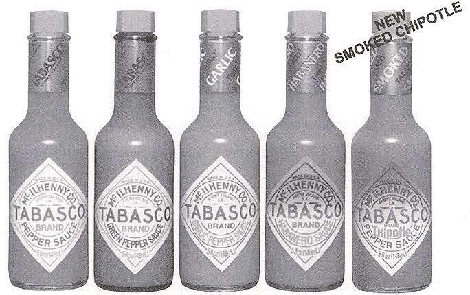 TABASCO FAMILY OF FLAVORS ORIGINAL PEPPER SAUCE GREEN PEPPER SAUCE GARLIC PEPPER SAUCE HABANERO SAUCE SAUCES-TABLE (Continued)-------------------------------------------------- 710511 12 5 OZ TABASCO