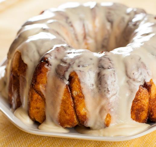 7 Monkey Bread Using one loaf of dough, pull off small pieces about the size of a golf ball.
