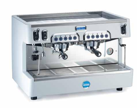 White Black Professional coffee machine with high-raised and low groups Available with automatic (E) and/or manual (P)