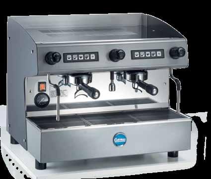 Pratica Professional coffee machine in a classic design and a user friendly lay-out for a simple service access,
