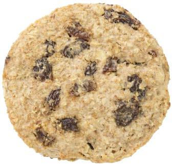 Protein 3g 7% Vitamin A 8% Vitamin C 0% Calcium 4% Iron 4% OATMEAL RAISIN with applesauce Serving Size 1 Cookie (31g) Servings Per Container 180 Calories 110 Calories from Fat 30 Total Fat 3g 5%