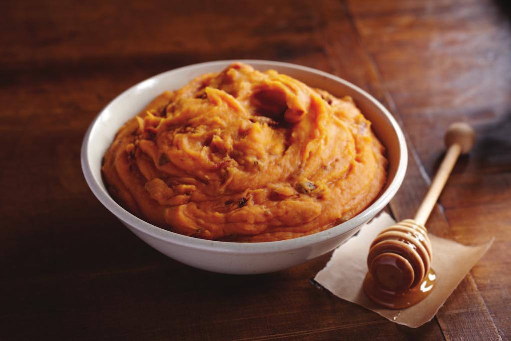 Honey Chipotle Sweet Potatoes Sweet and spicy adds the perfect heat to a comforting side.
