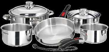 A0-0L-IND 0 Piece Set - Induction (SHOWN) 8-0 Stainless Nesting