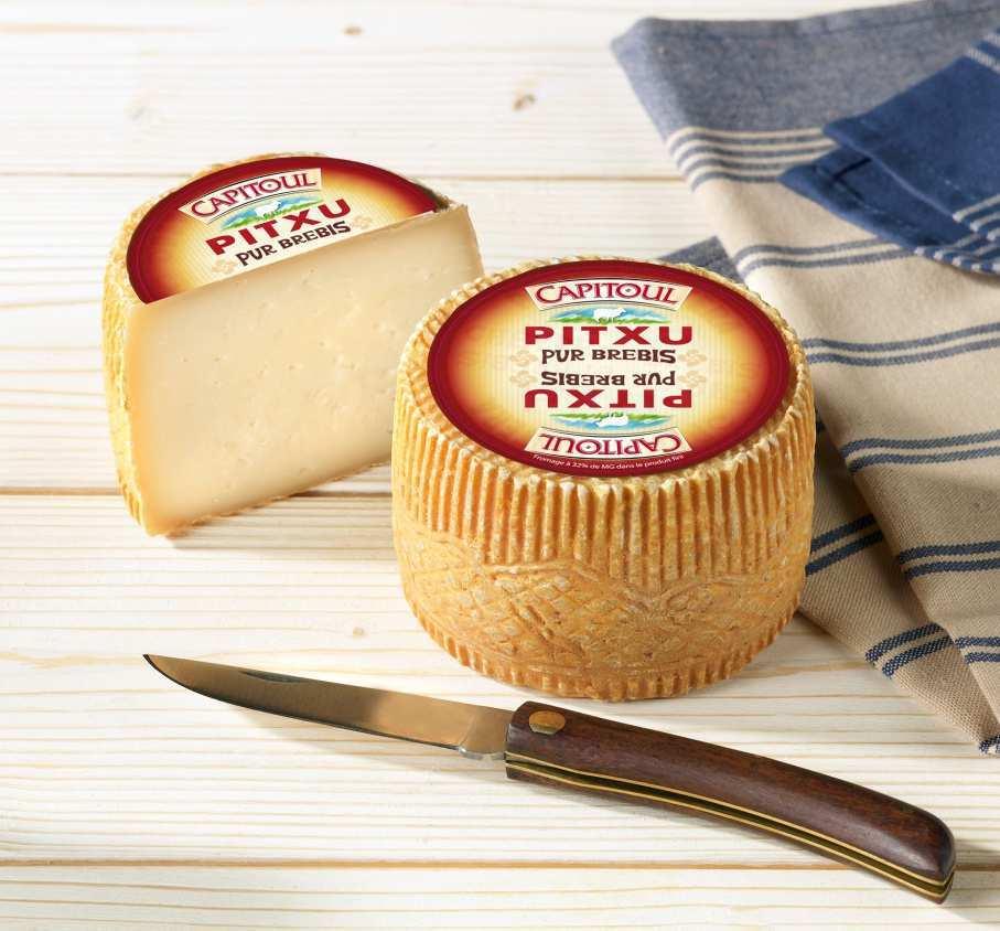 Pyrénées All the tradition of the Pyrenees is to be found in this 100% ewe s milk cheese. The rustic flavour is charateristic of the unique nobleness of ewe s milk.