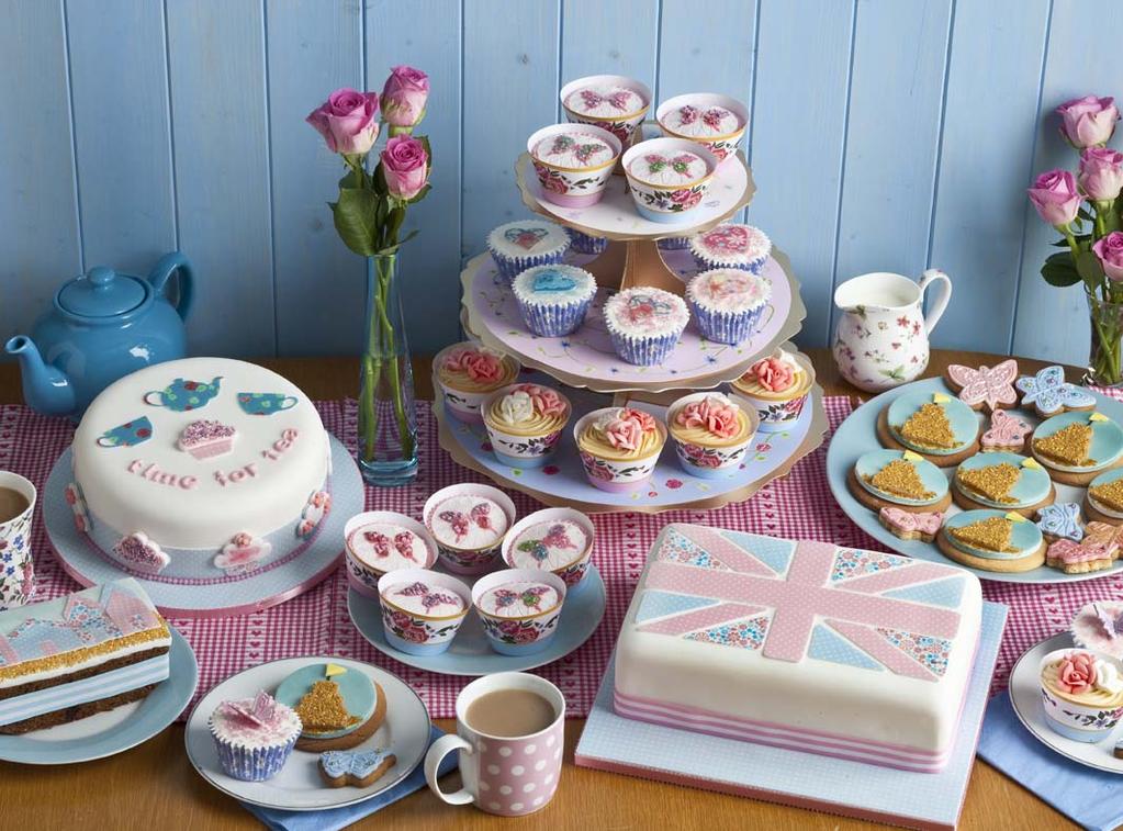 How To Tea Party Theme (Catalogue Cover 2011/12) 1. Roses Cupcakes 2. Butterfly Sprinkles Cupcakes 3.