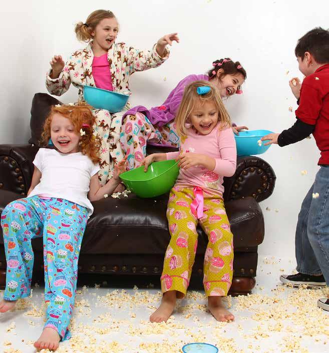 Party themes Slumber Party Make the slumber party theme more fun by adding a