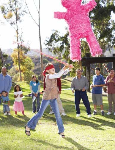 Old-fashioned games work best for young children while games like treasure hunt, pinatas or arts and craft will be more suitable for older children.